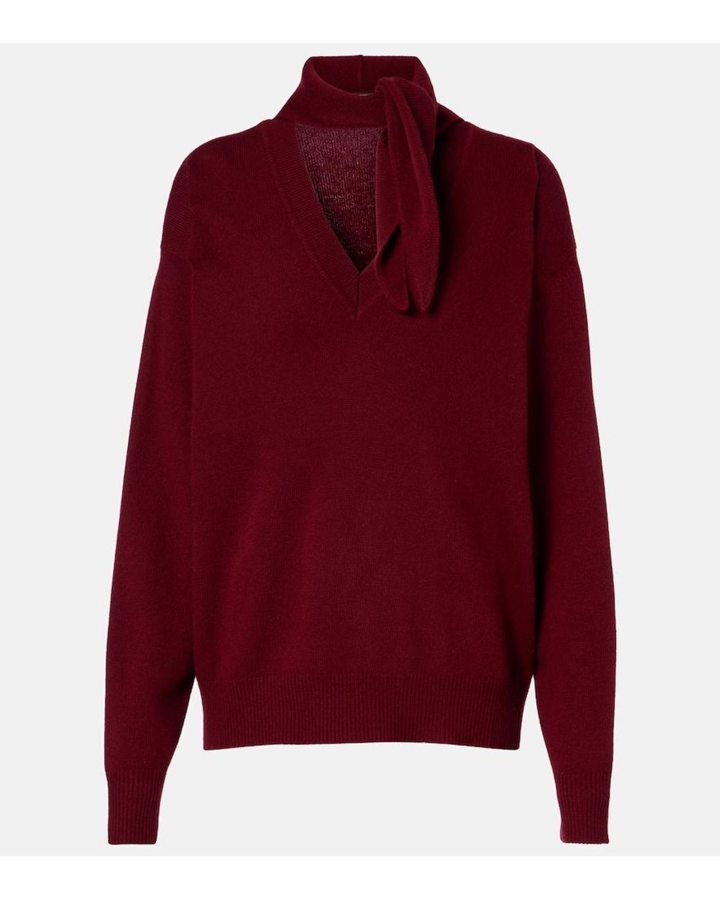Plan C Red Wool And Cashmere Sweater