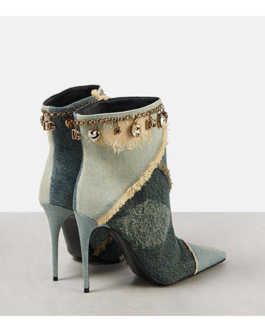 Dolce & Gabbana Green Heeled Boots