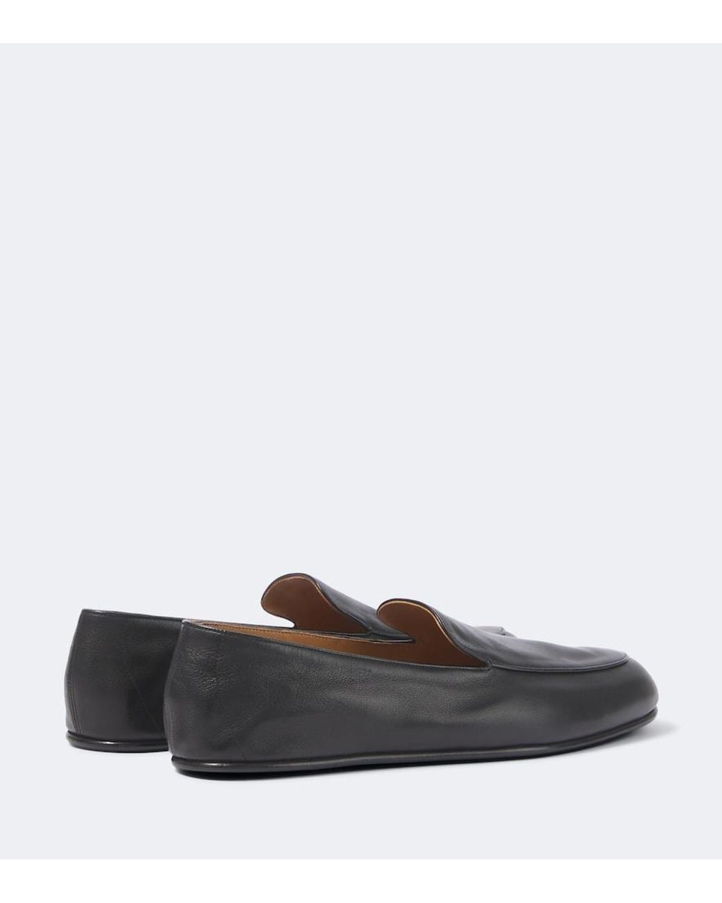 Tom Ford Gray Leo Leather Loafers for men