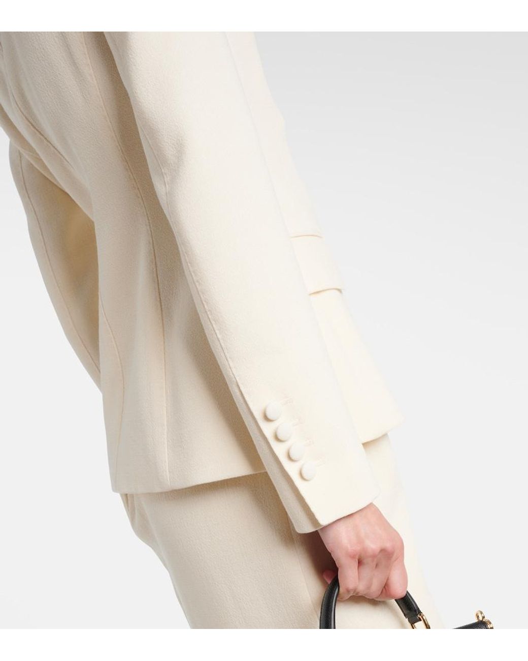 Dolce & Gabbana Natural Virgin Wool Blazer