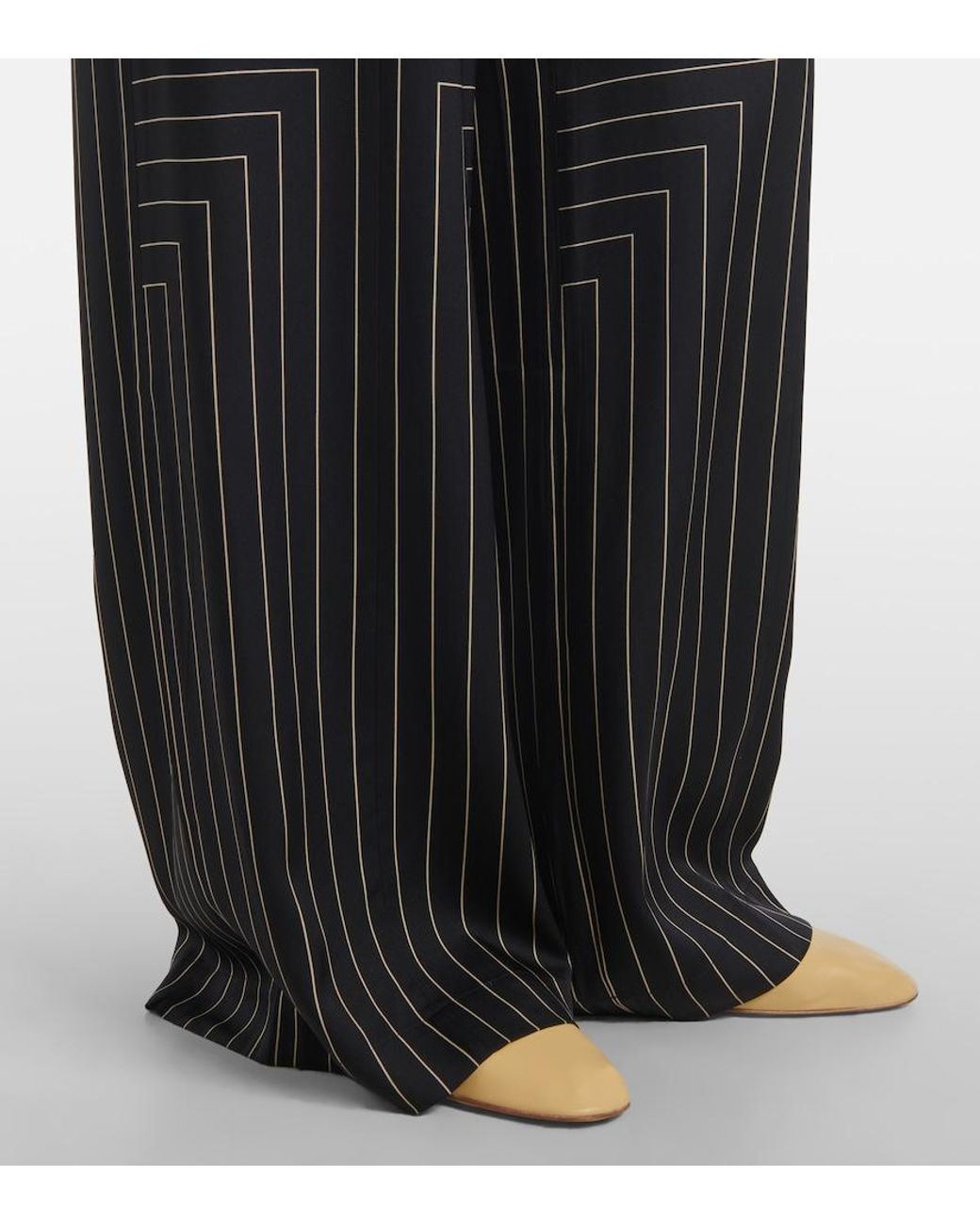 Joseph Black Hulin Silk-Blend Wide-Leg Pants
