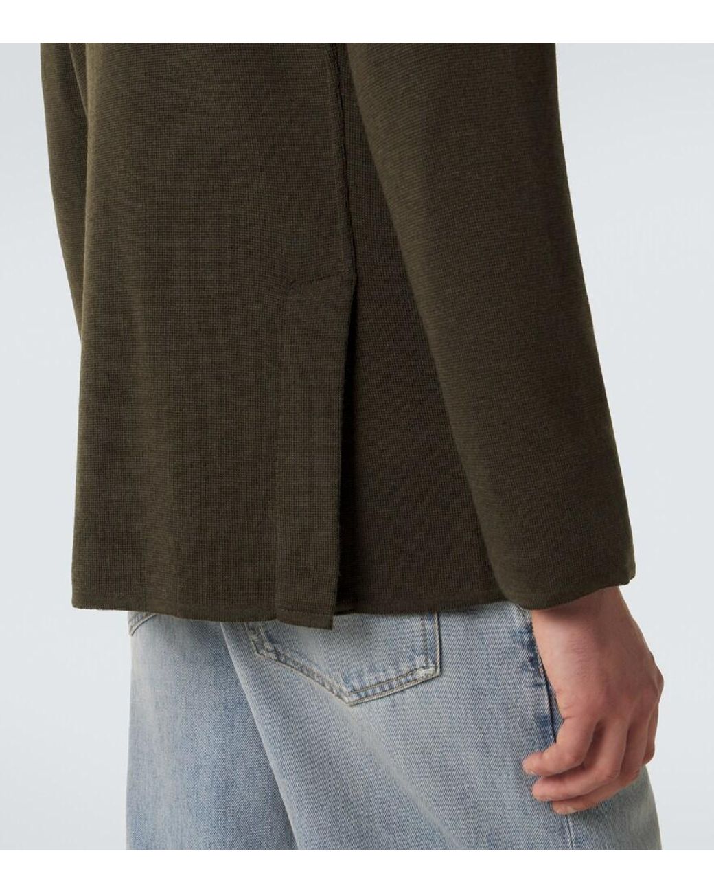 Lardini Green Virgin Wool Blazer for men