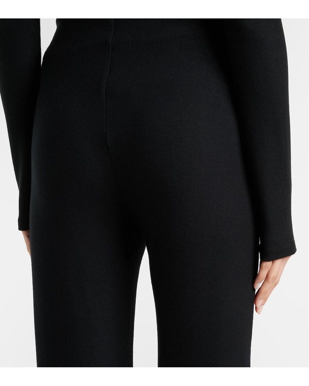Leset Black Lauren High-Rise Straight Pants