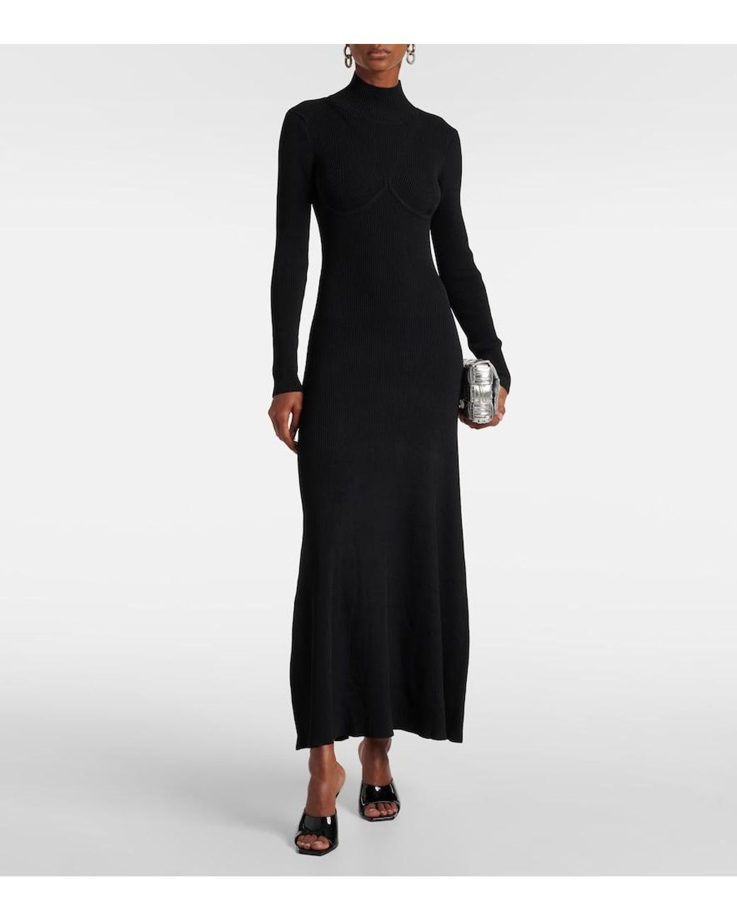 Staud Black Obsidian Maxi Dress
