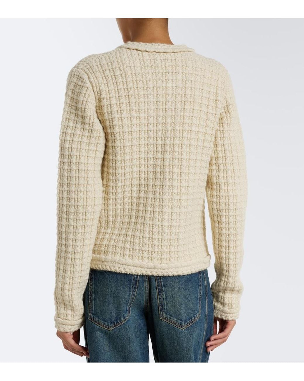 Isabel Marant Natural Hortense Wool And Alpaca Cardigan