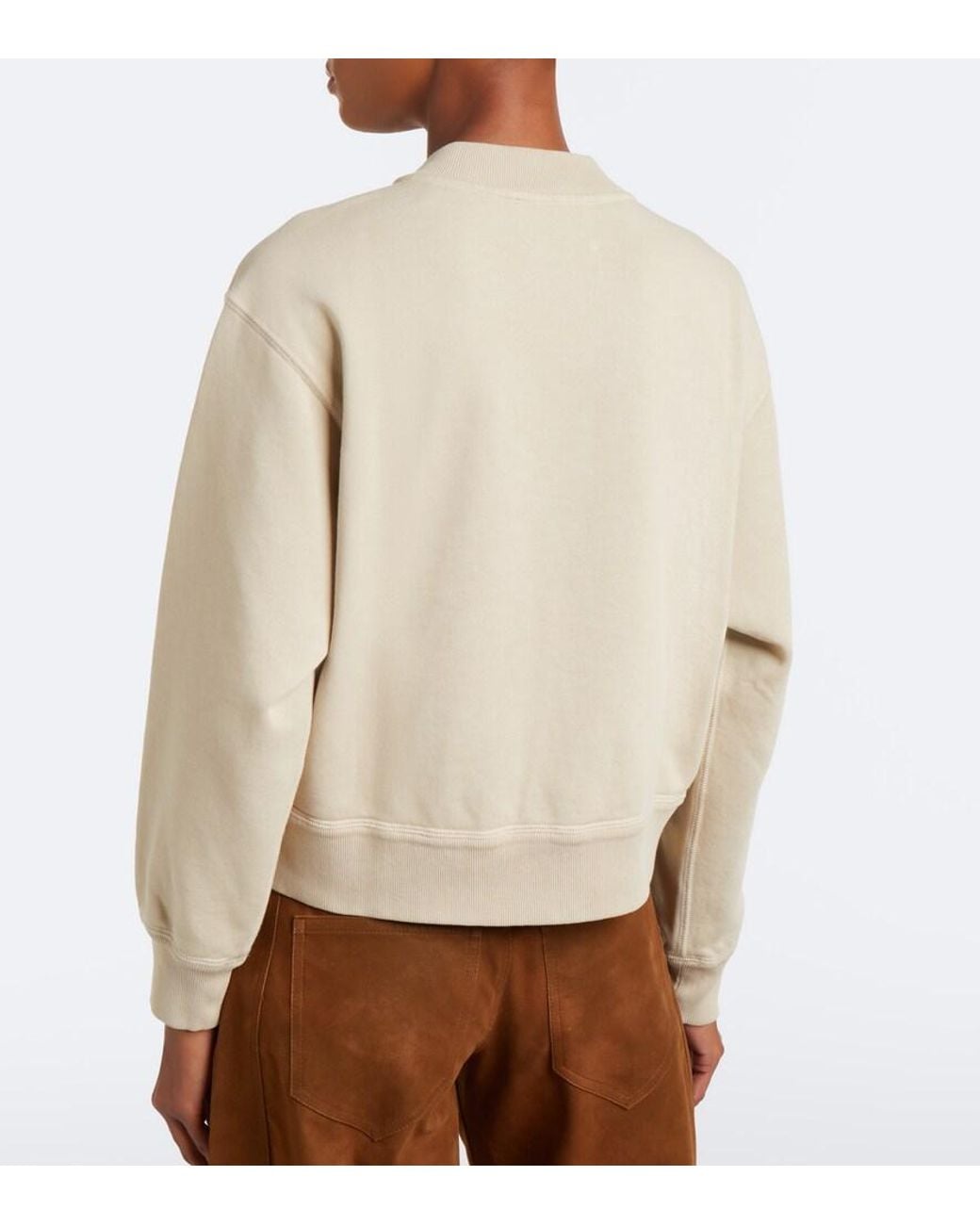 Isabel Marant Natural Simony Cotton-Blend Jersey Sweatshirt