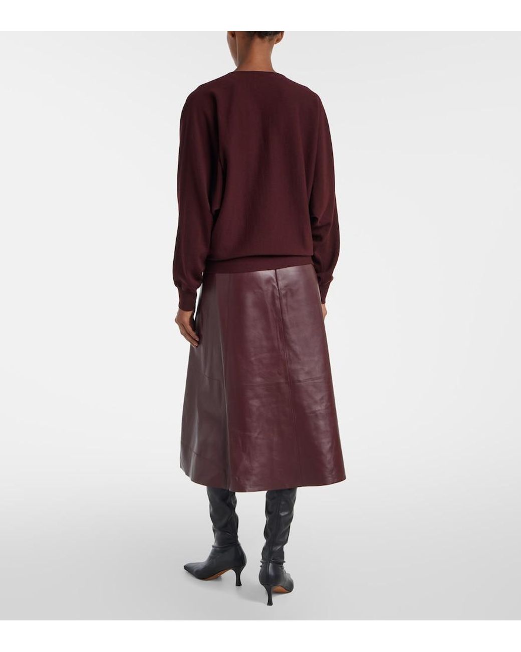 FFORME Purple Rosa Wool And Cashmere Sweater