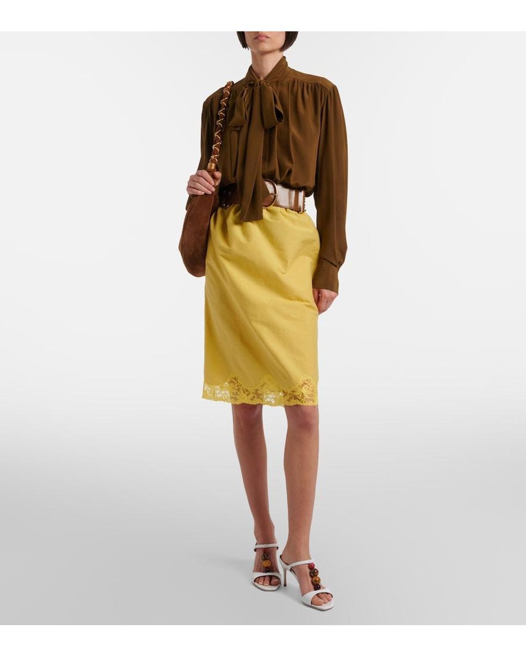 Malone Souliers Brown Lena Embellished Leather Mules
