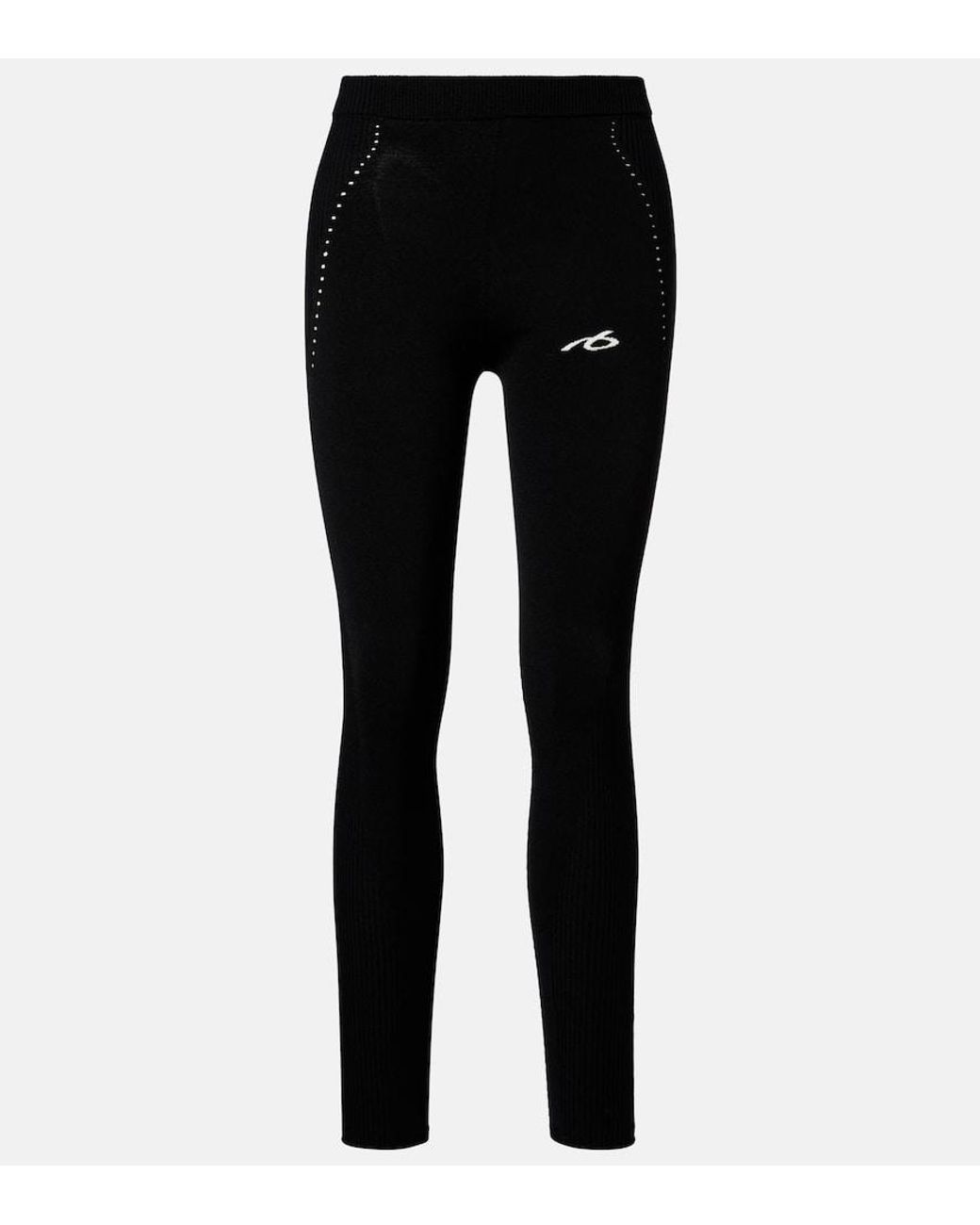 Balenciaga Black Jersey Leggings