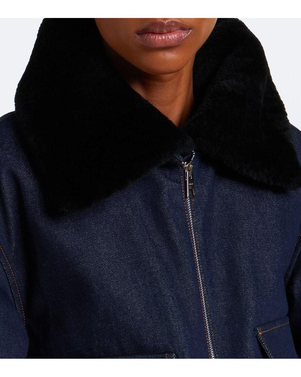 Givenchy Blue Denim Blouson Jacket