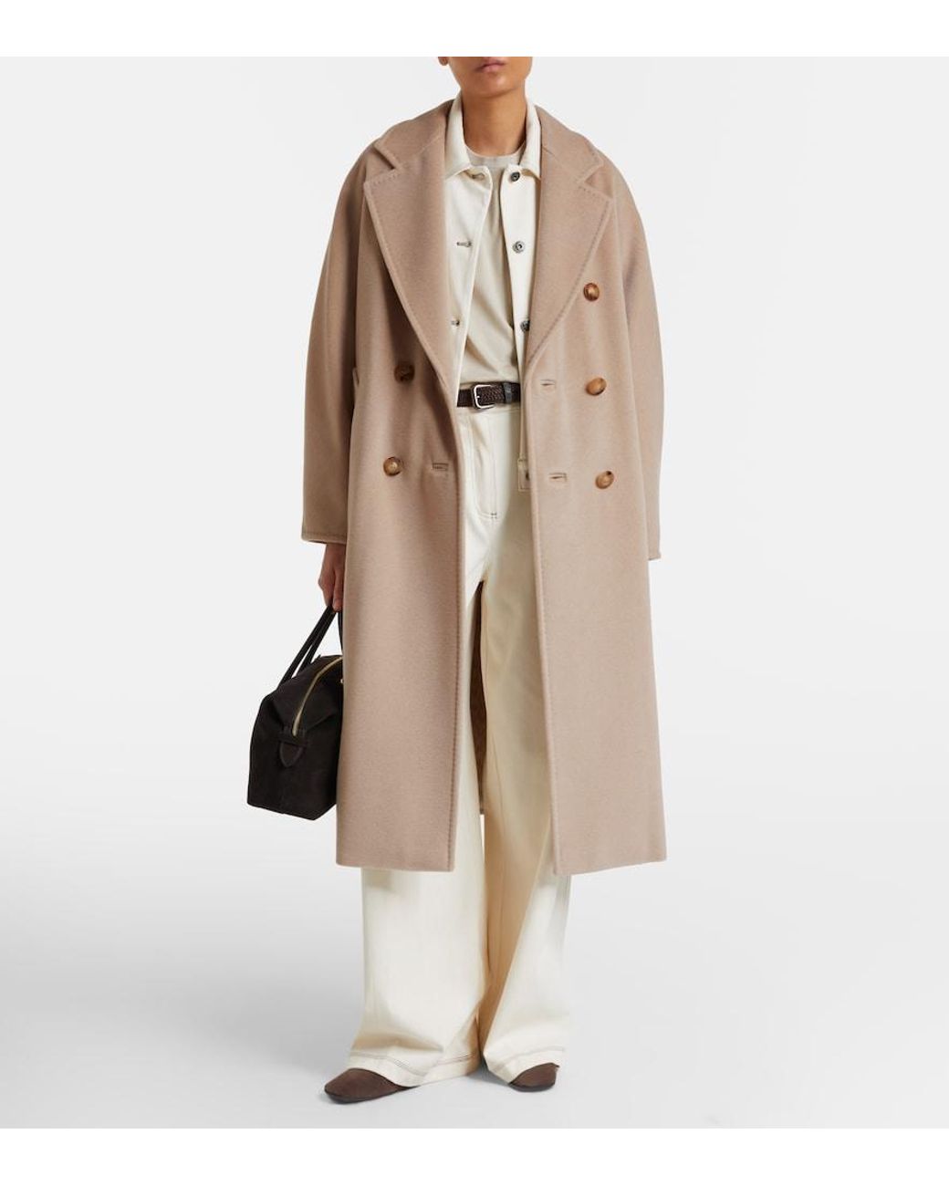 Max Mara Natural 101801 Icon Wool And Cashmere Coat