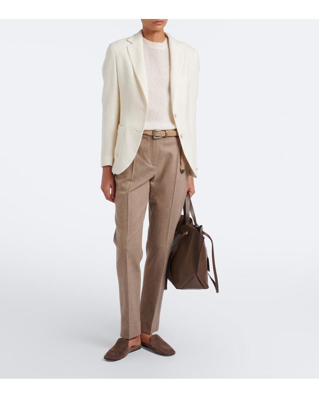 Blazer De Cachemir Eleventy de color White