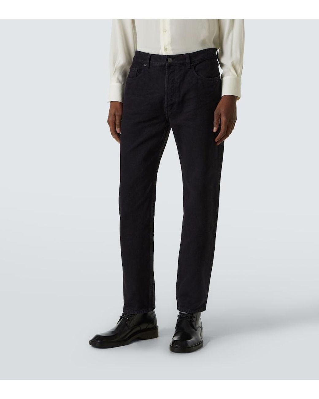 Saint Laurent Black Straight Jeans for men