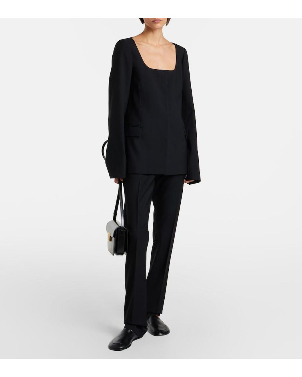Calvin Klein Black Tilla Small Leather Shoulder Bag