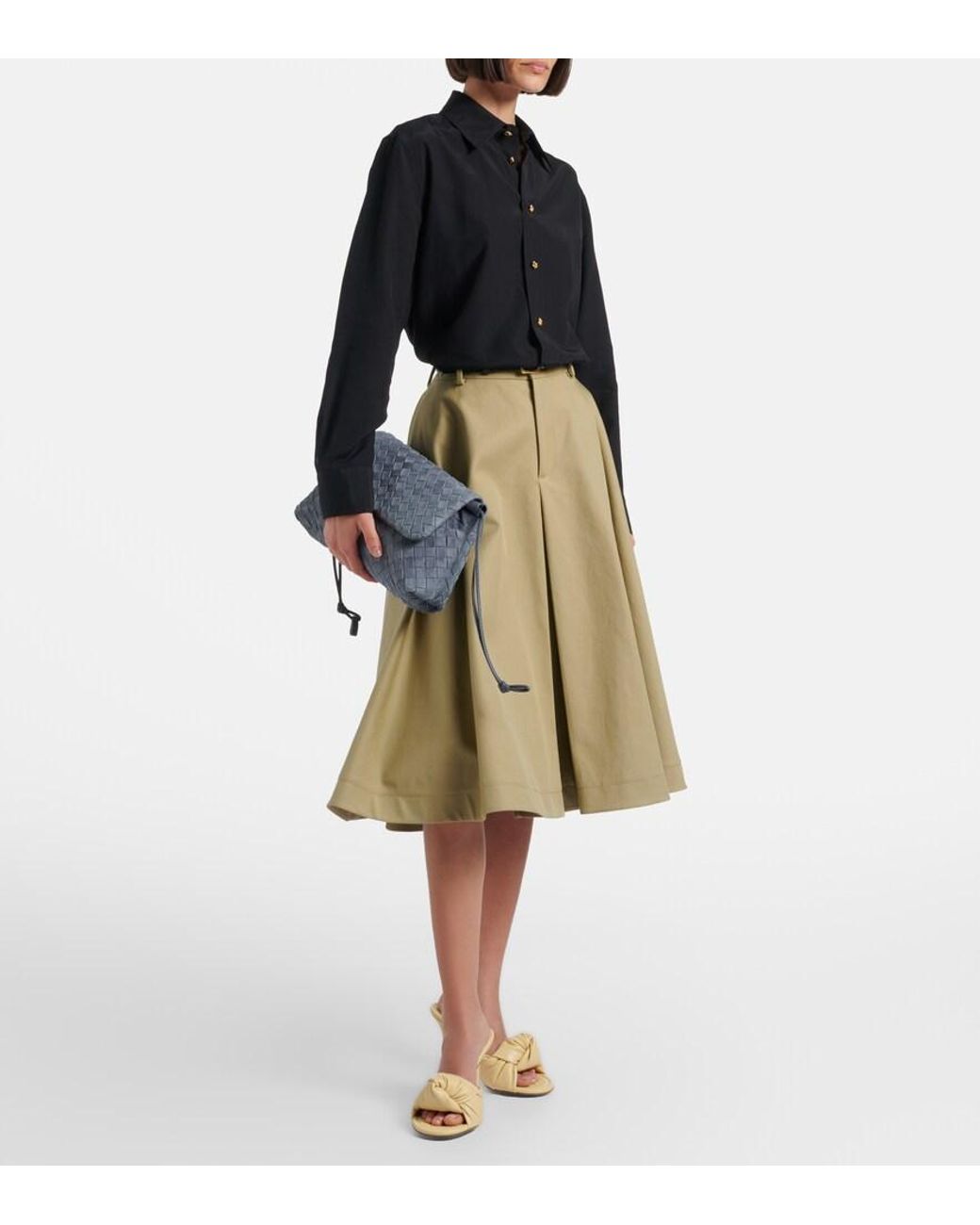 Bottega Veneta Natural Cherry Leather Mules