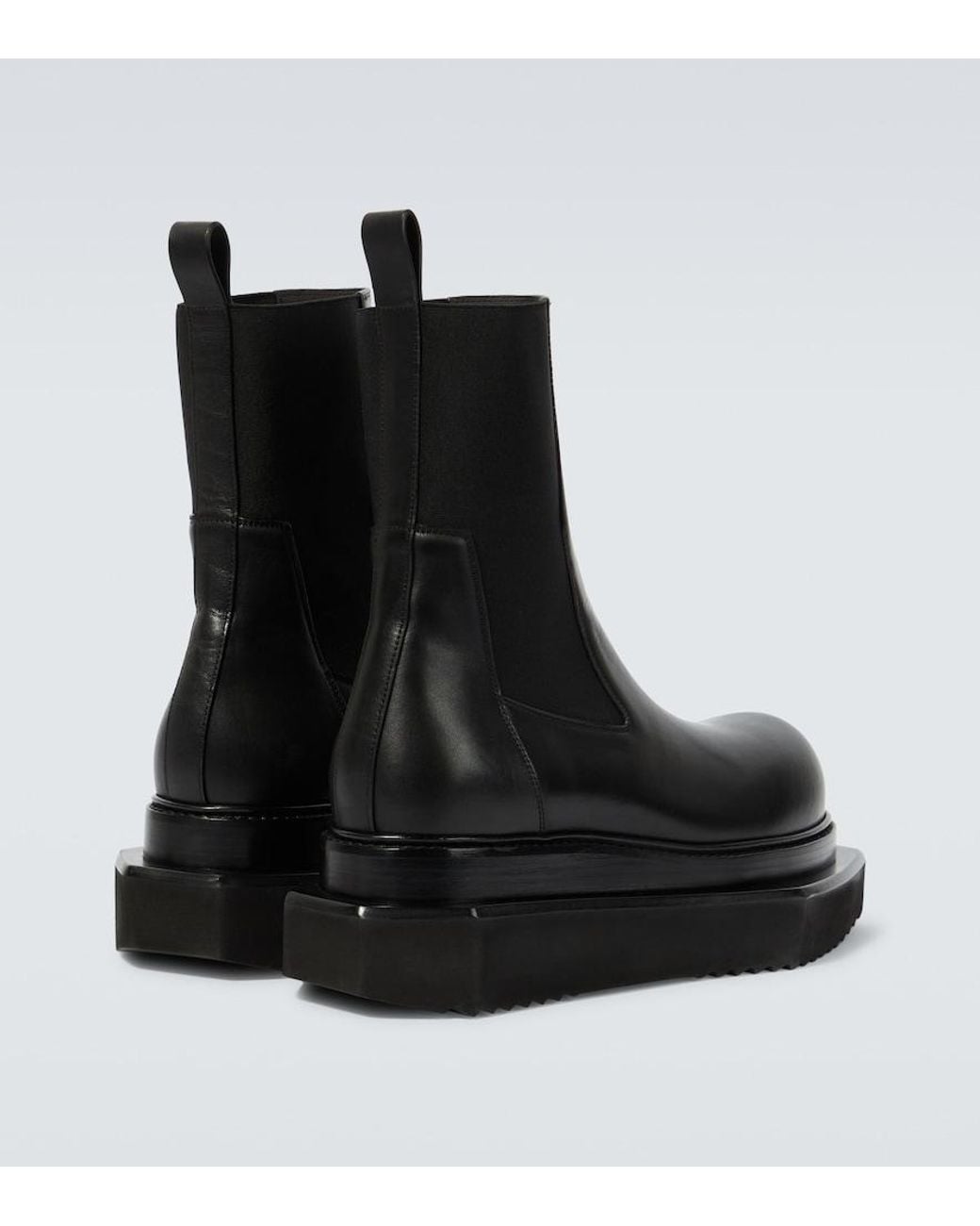 Rick Owens Black "Beatle Turbo Cyclops" Ankle Boots for men