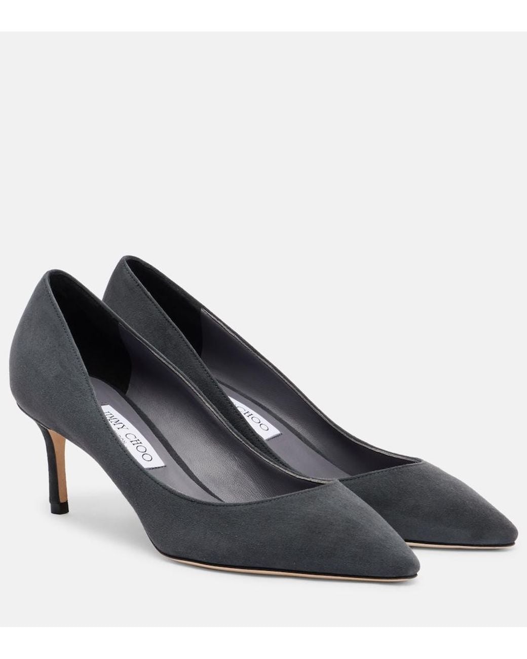Jimmy Choo Blue Romy 60 Suede Pumps