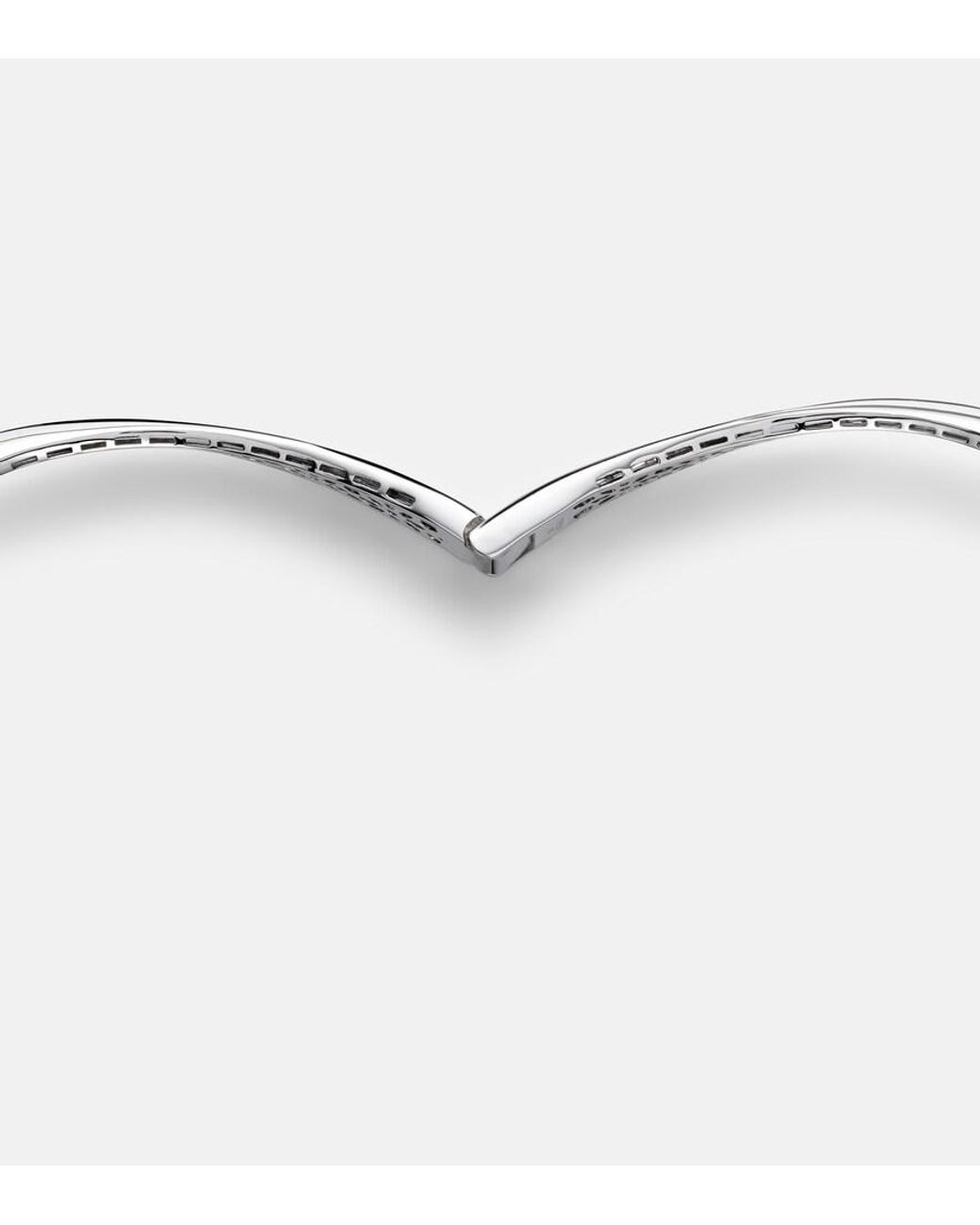 YEPREM Metallic Y-Couture 18Kt Choker With Diamonds