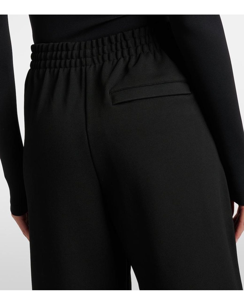 Wardrobe NYC Black Jersey Track Pants
