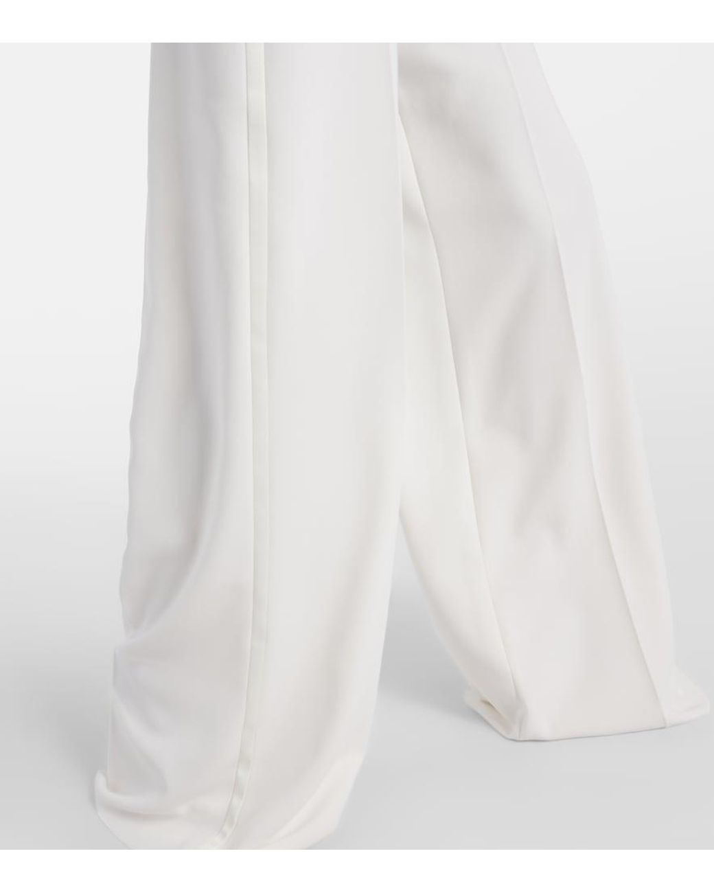 Max Mara White "Elvy Wide-Leg Jumpsuit