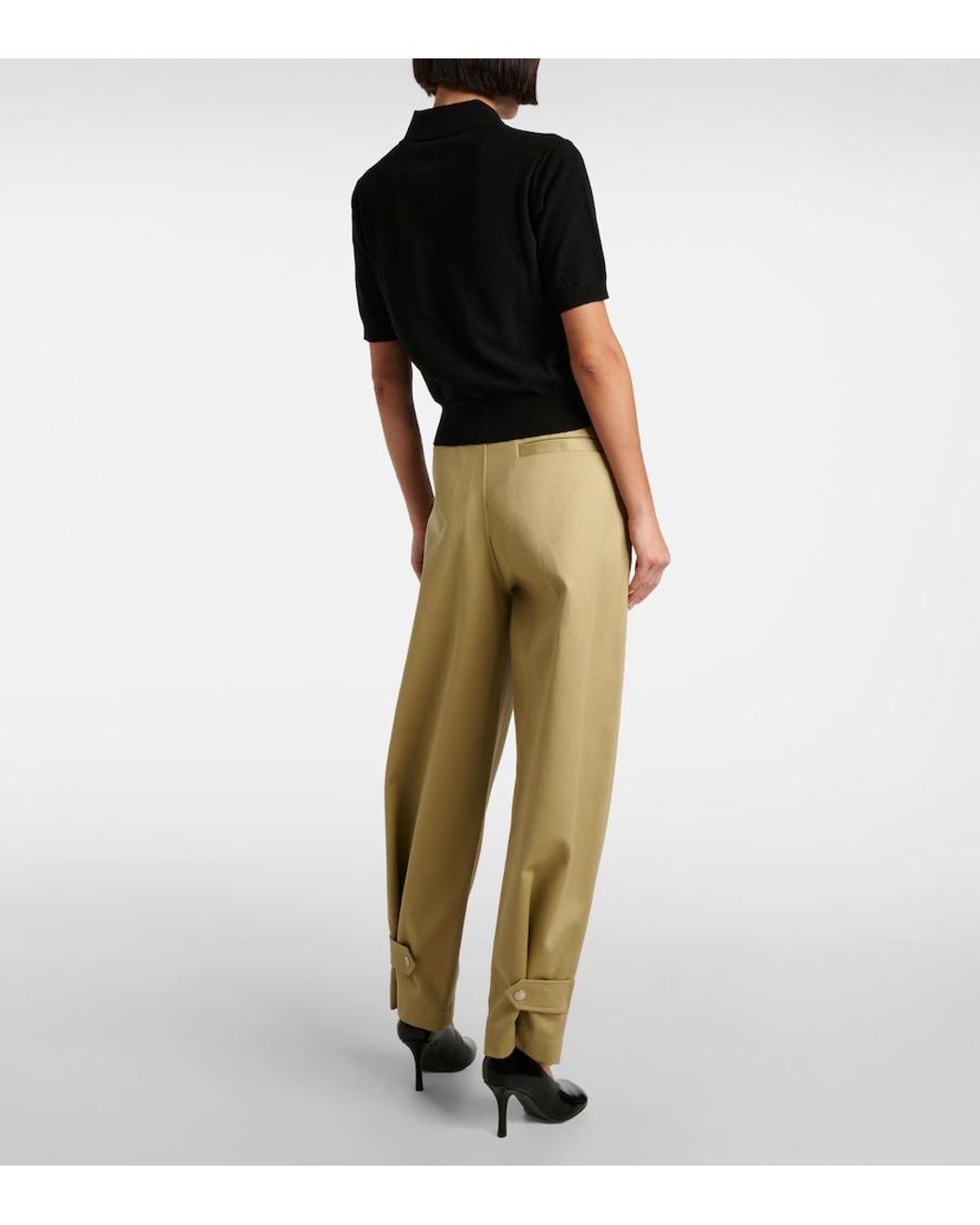 Burberry Black Cotton-Blend Polo Shirt