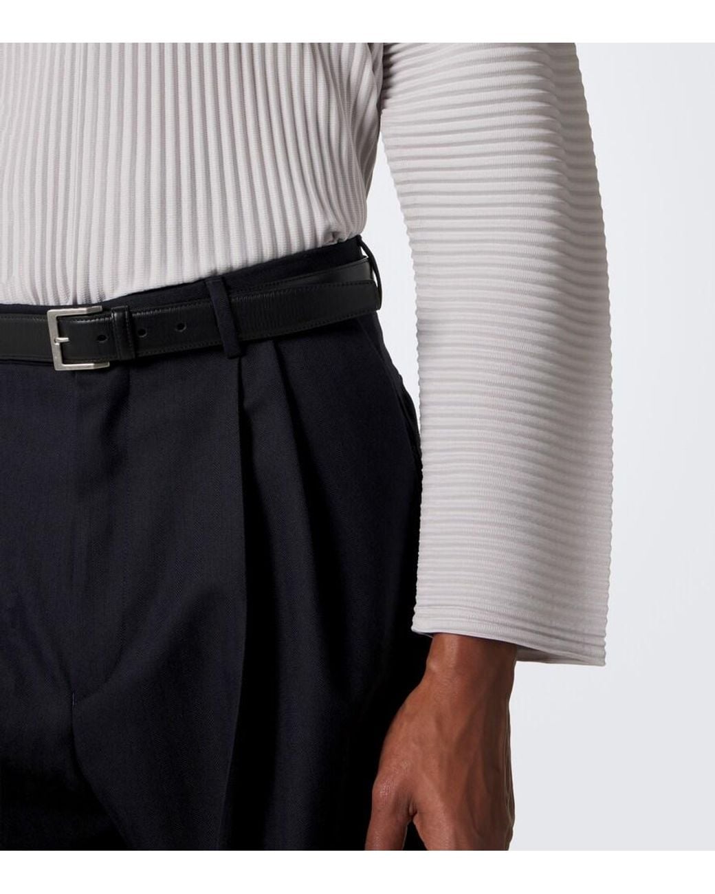 Homme Plissé Issey Miyake Gray Monthly Colors: September Pleated Henley Shirt for men