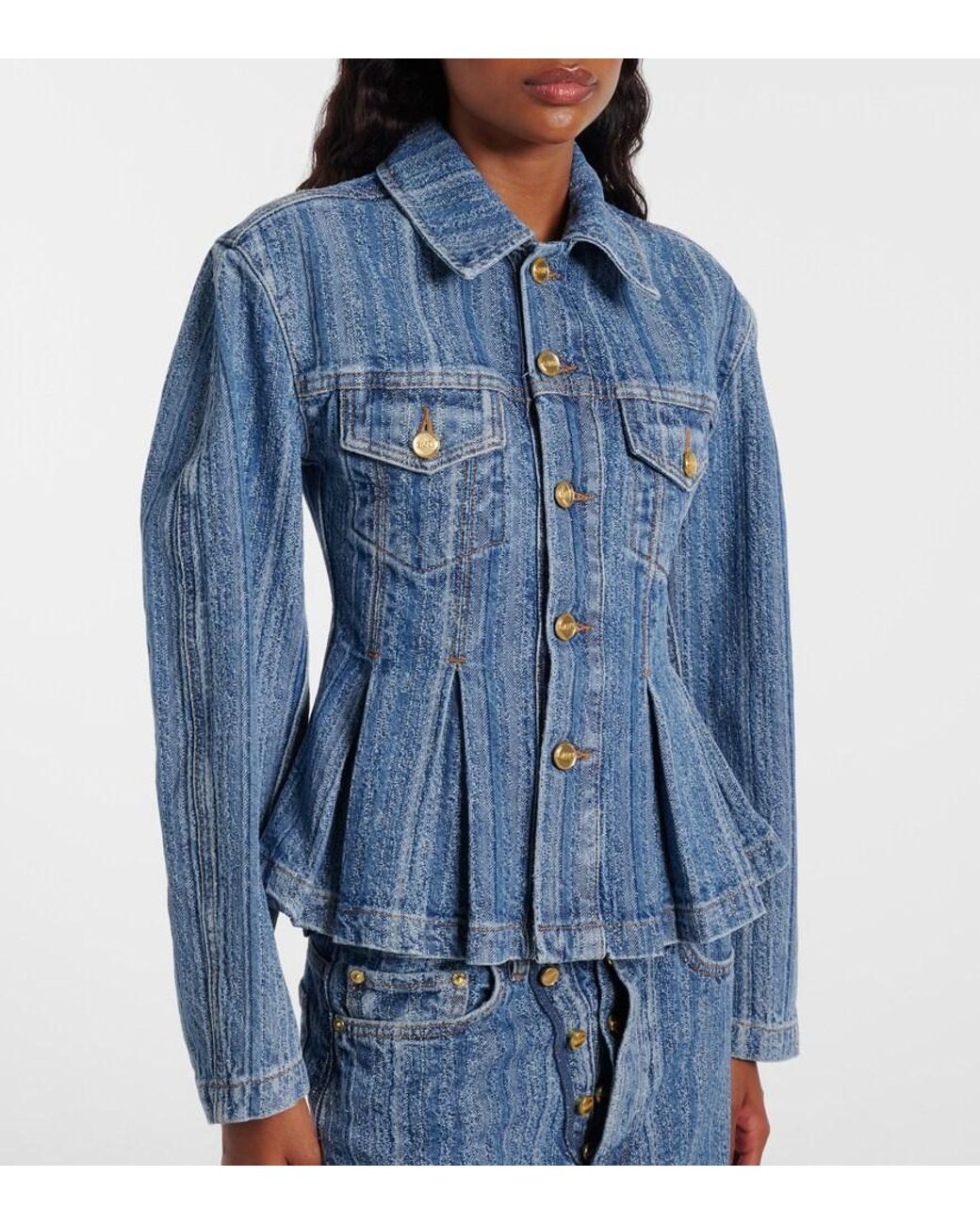 Ganni Blue Denim Jacket