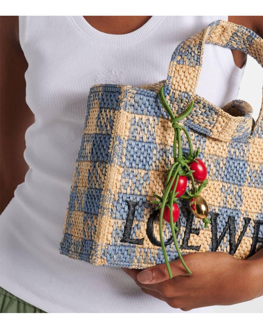Loewe Paula's Ibiza Tomato Branch Bag Charm in Metallic | Lyst