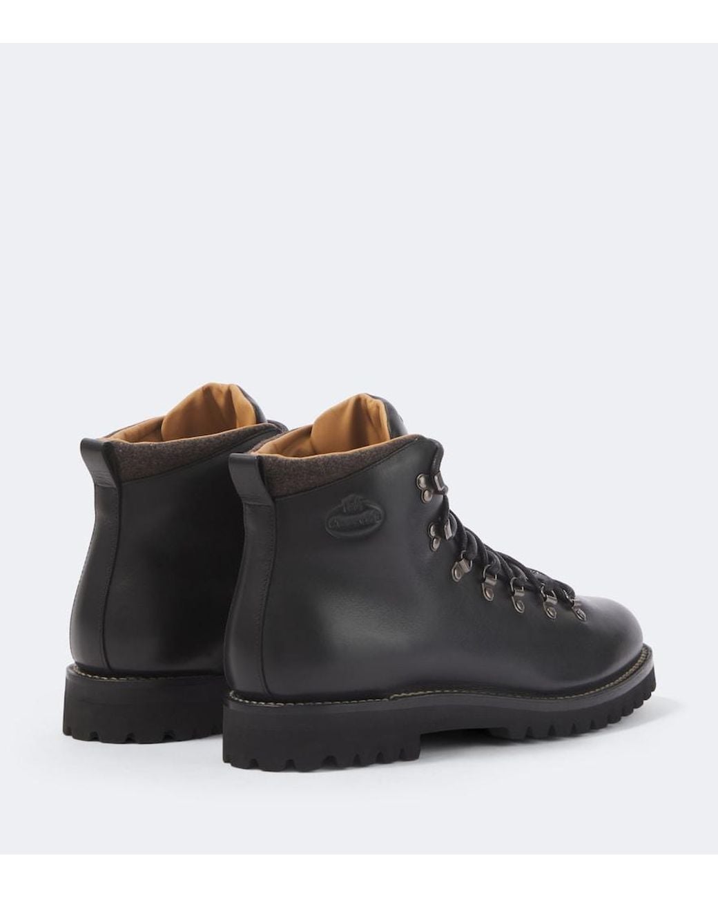 Church's Black Poulton Leather Lace-Up Boots for men