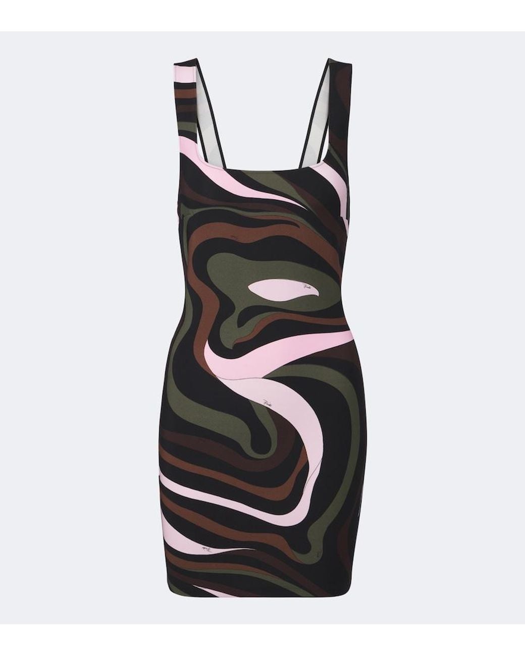 Emilio Pucci Black Marmo Jersey Minidress