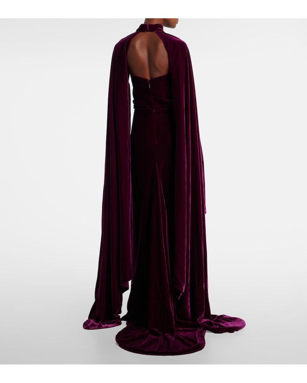 Costarellos Red Embellished Strapless Gown
