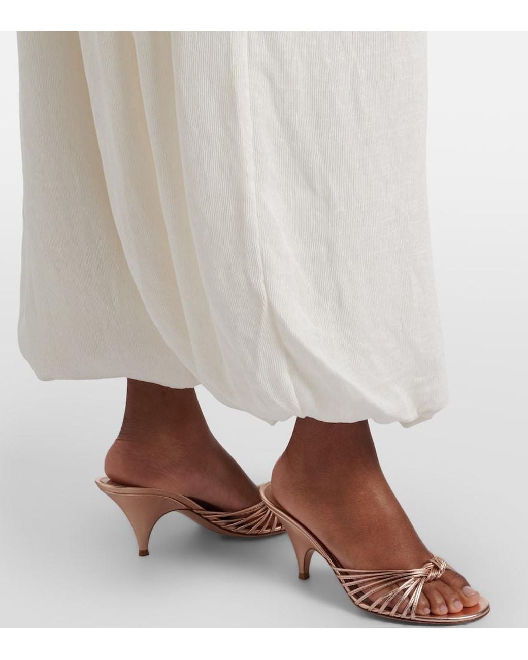 Adriana Degreas White Balloon Jumpsuit
