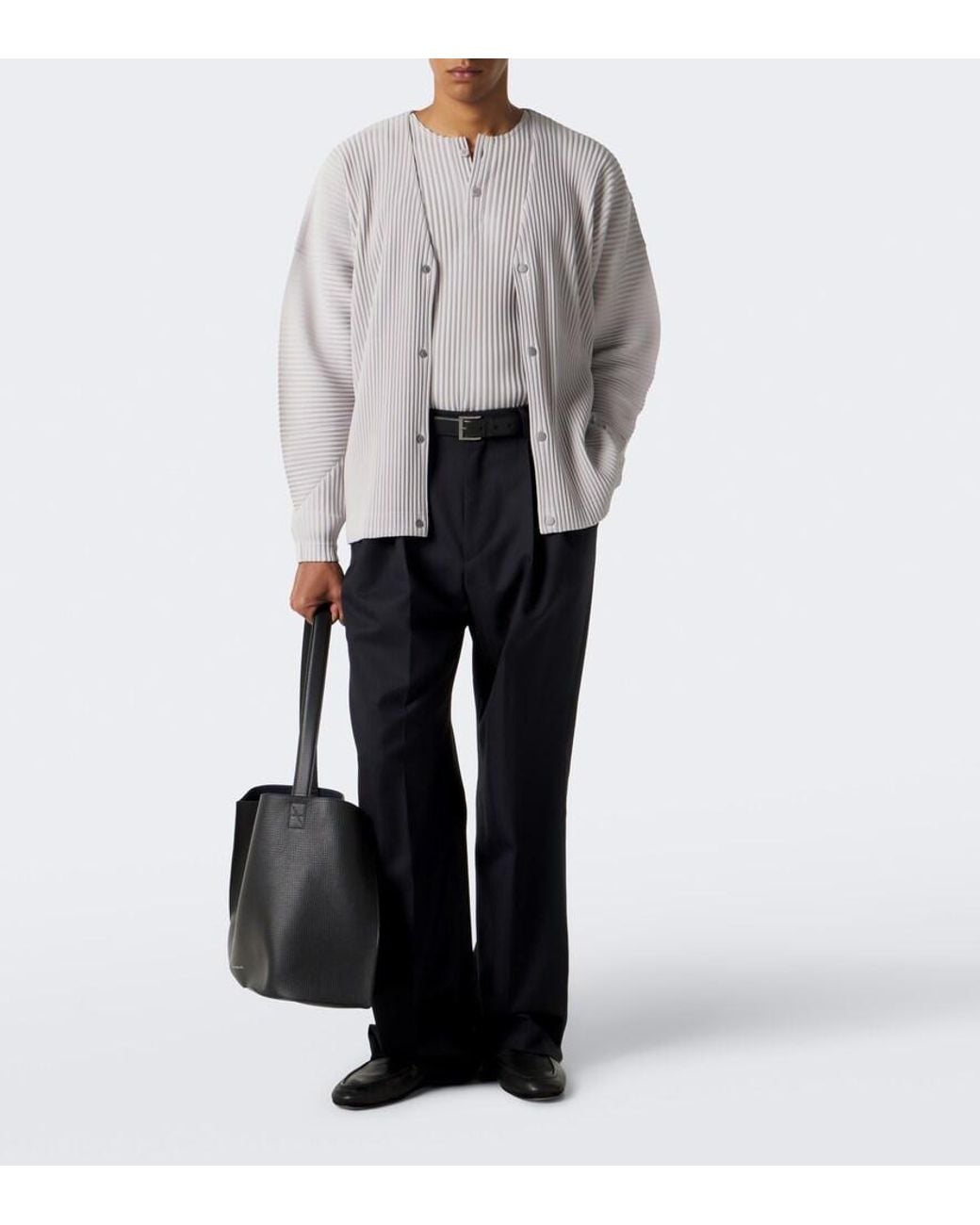 Homme Plissé Issey Miyake Gray Monthly Colors: September Pleated Jacket for men