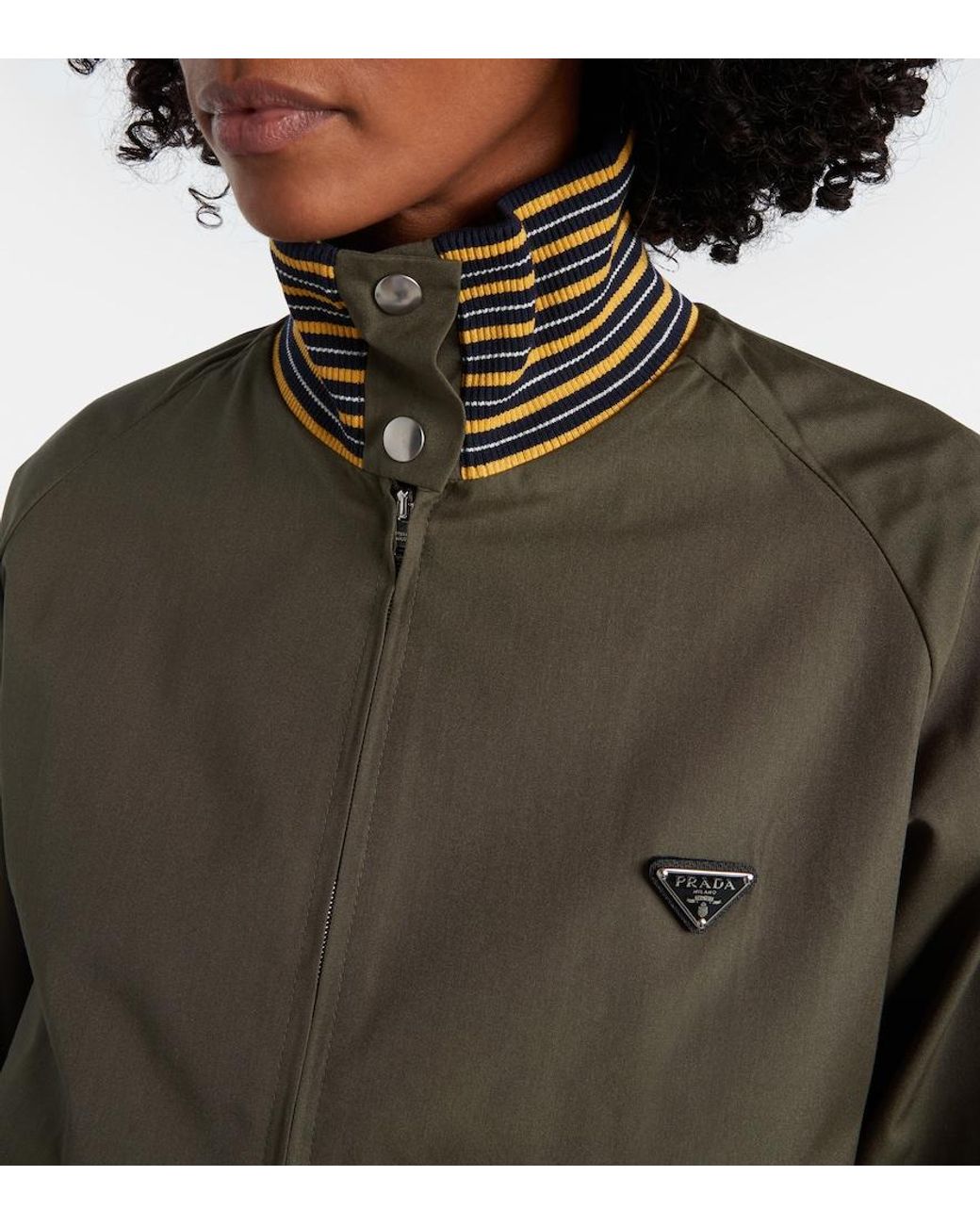 Prada Green Poplin Jacket