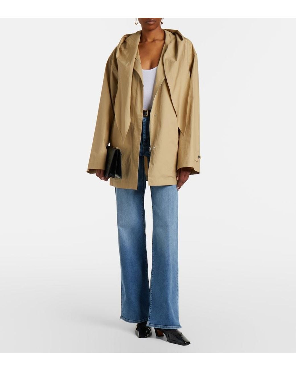 FRAME Blue Le Slim Palazzo Long Wide-Leg Jeans