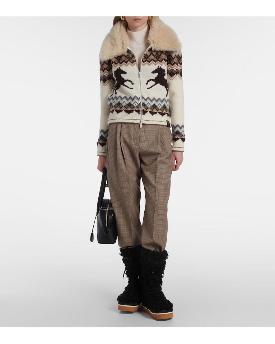 Stella McCartney Black Elyse Snow Boots