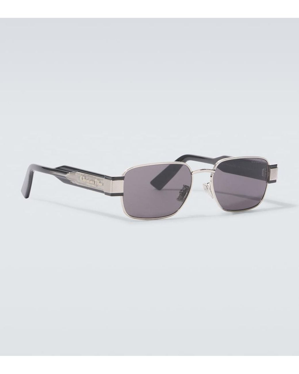 Dior Gray Christian Dior Label S2U Rectangular Sunglasses for men