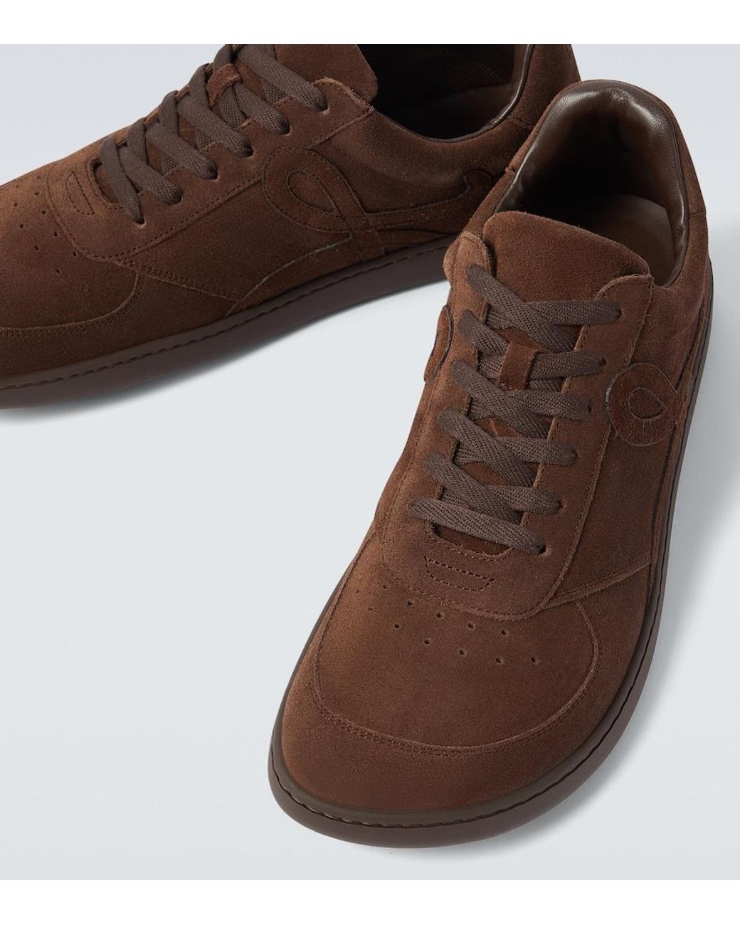 Loewe Brown Jambo Suede Sneakers for men