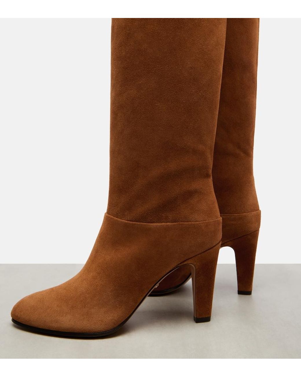 Chloé Brown Eve 85 Suede Over-The-Knee Boots