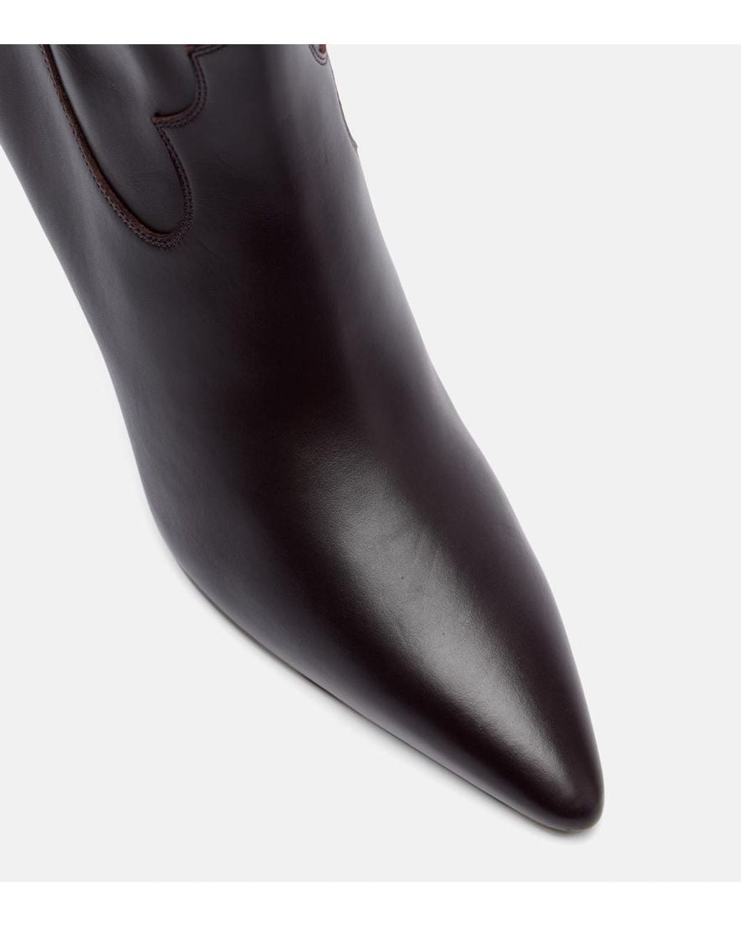 Le Monde Beryl Black Leather Ankle Boots