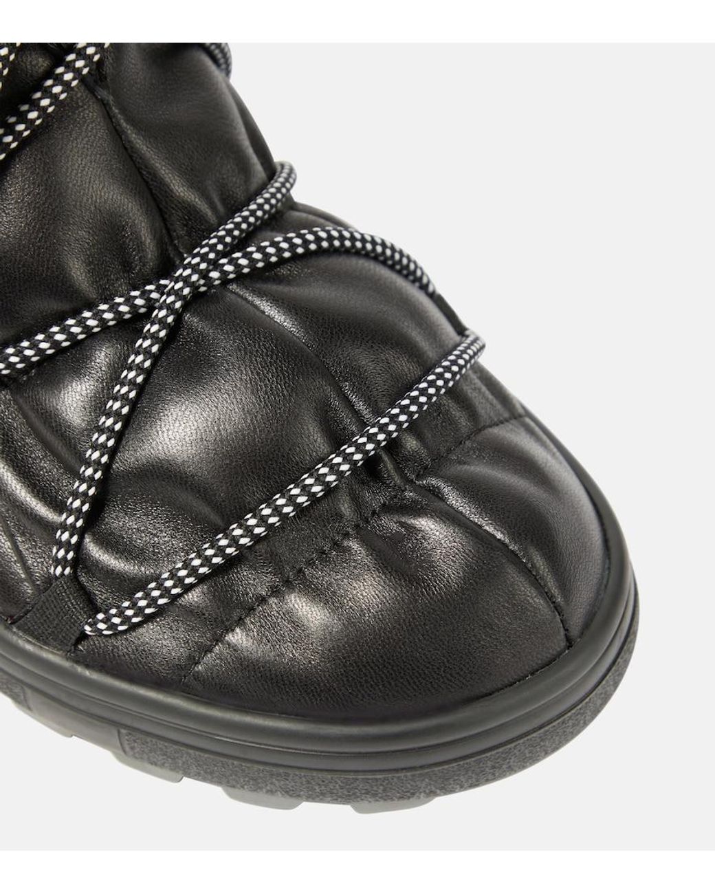 Bogner Black Chamonix Leather Ankle Boots
