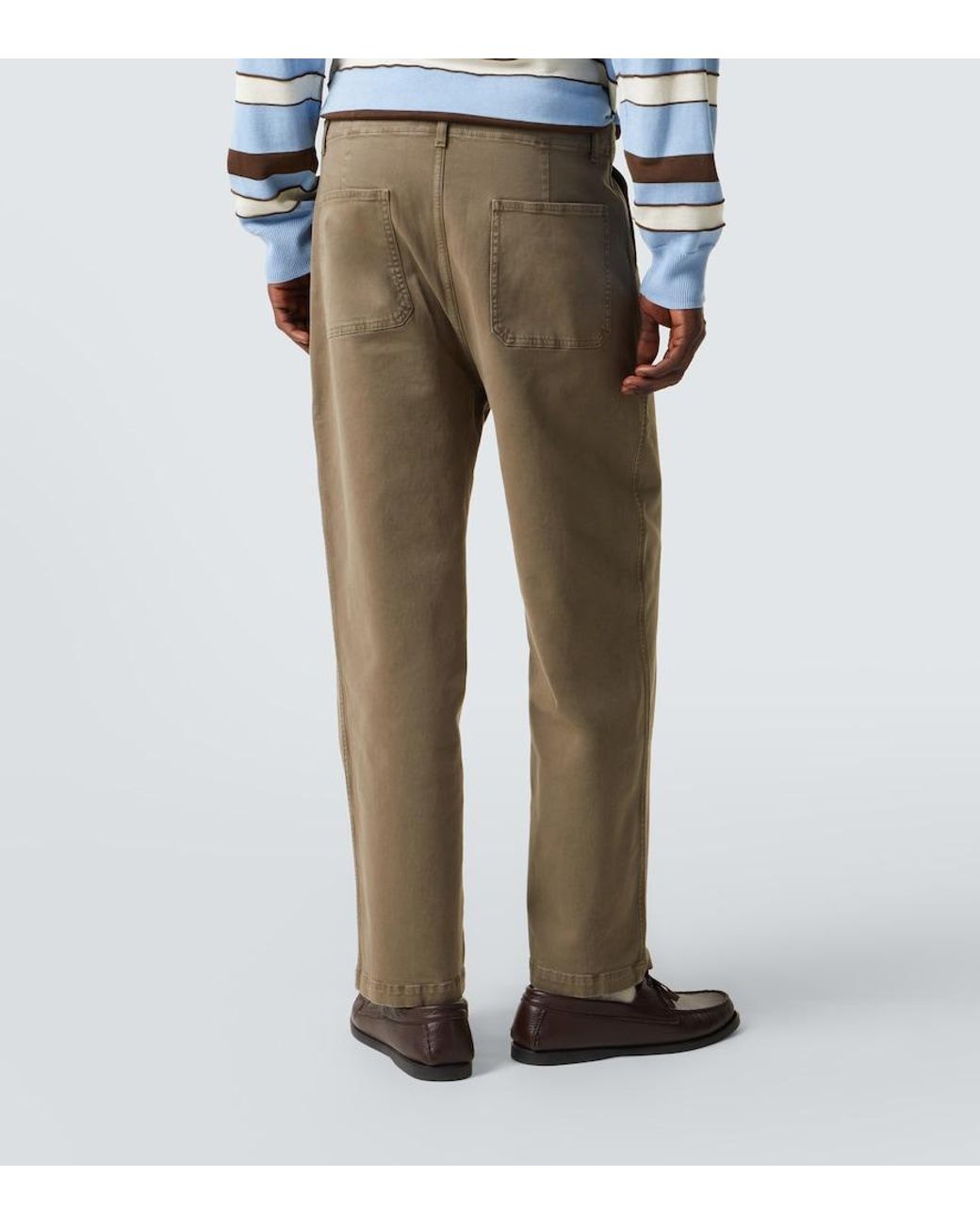 FRAME Green Cotton Twill Chinos for men