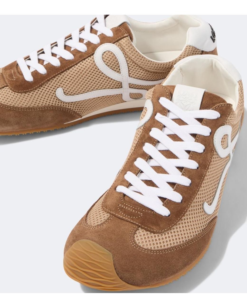 Loewe Natural Ballet Runner 2.0 Suede-Trimmed Sneakers for men