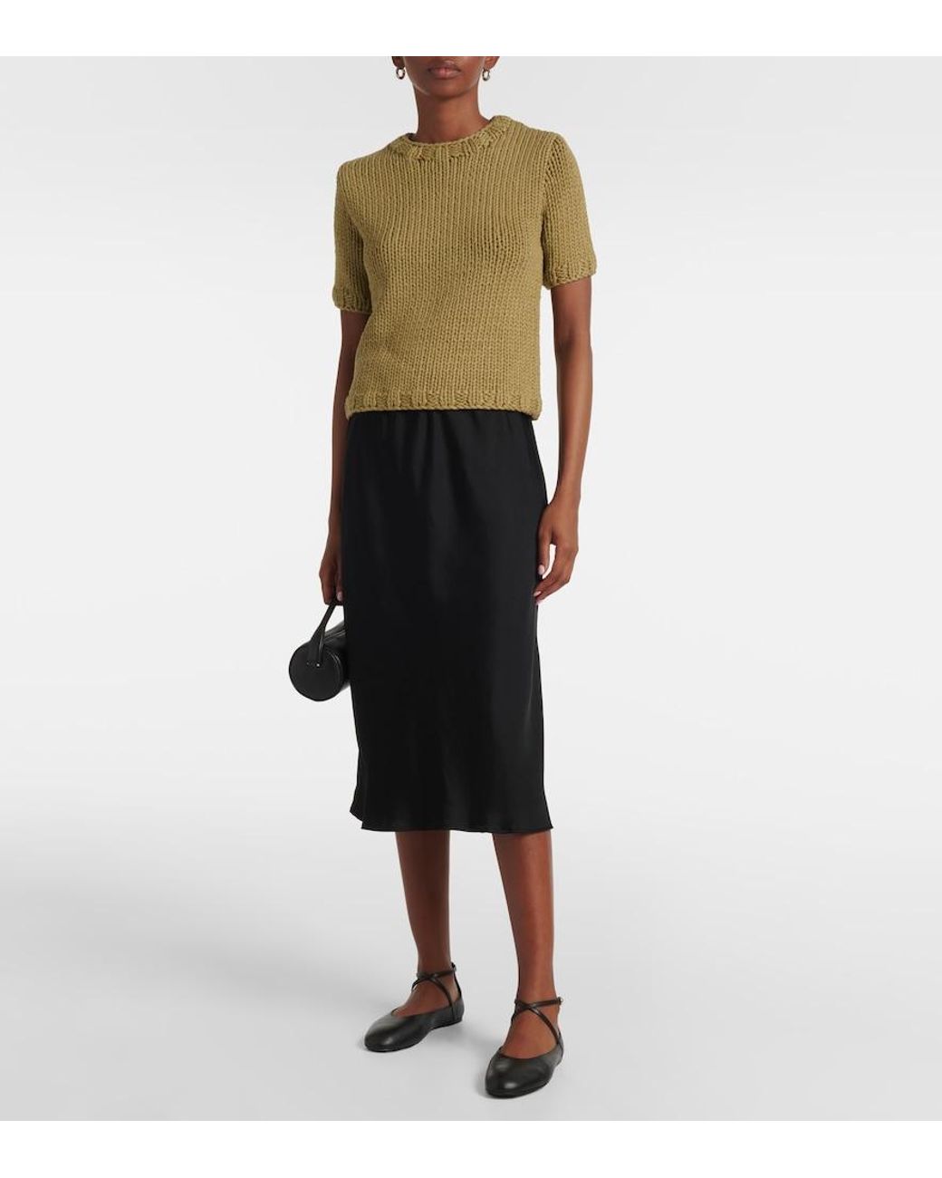 Co. Black Leather Ballet Flats