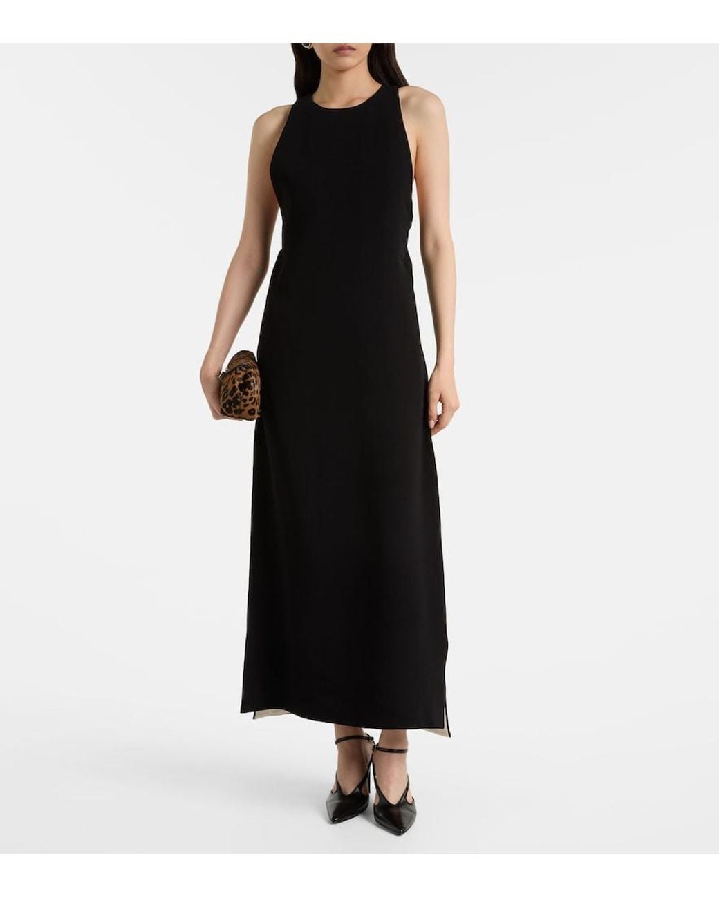 Totême  Black Cady Maxi Dress