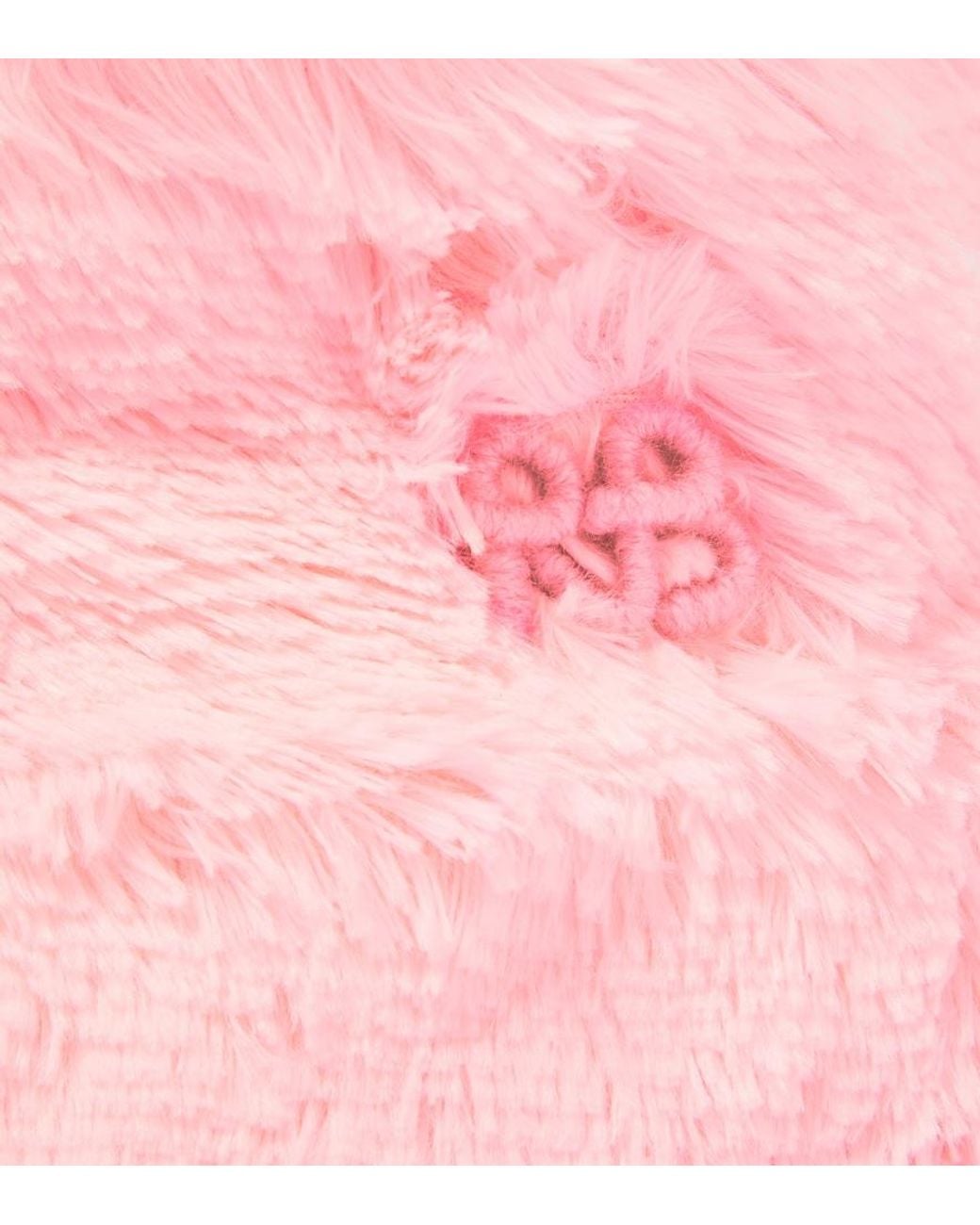 Ruslan Baginskiy Pink Faux Fur Bucket Hat