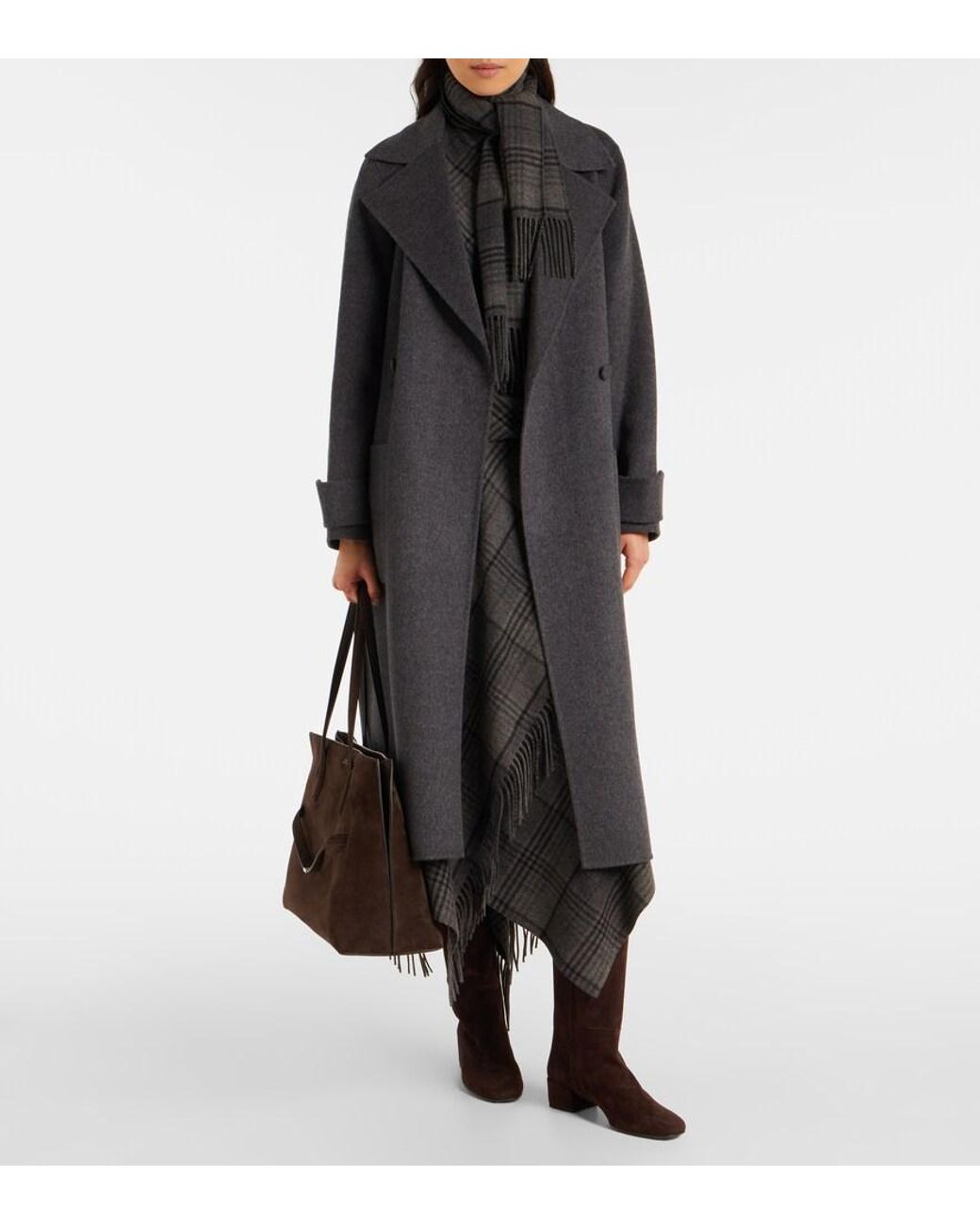 Tod's Brown Suede Knee-High Boots