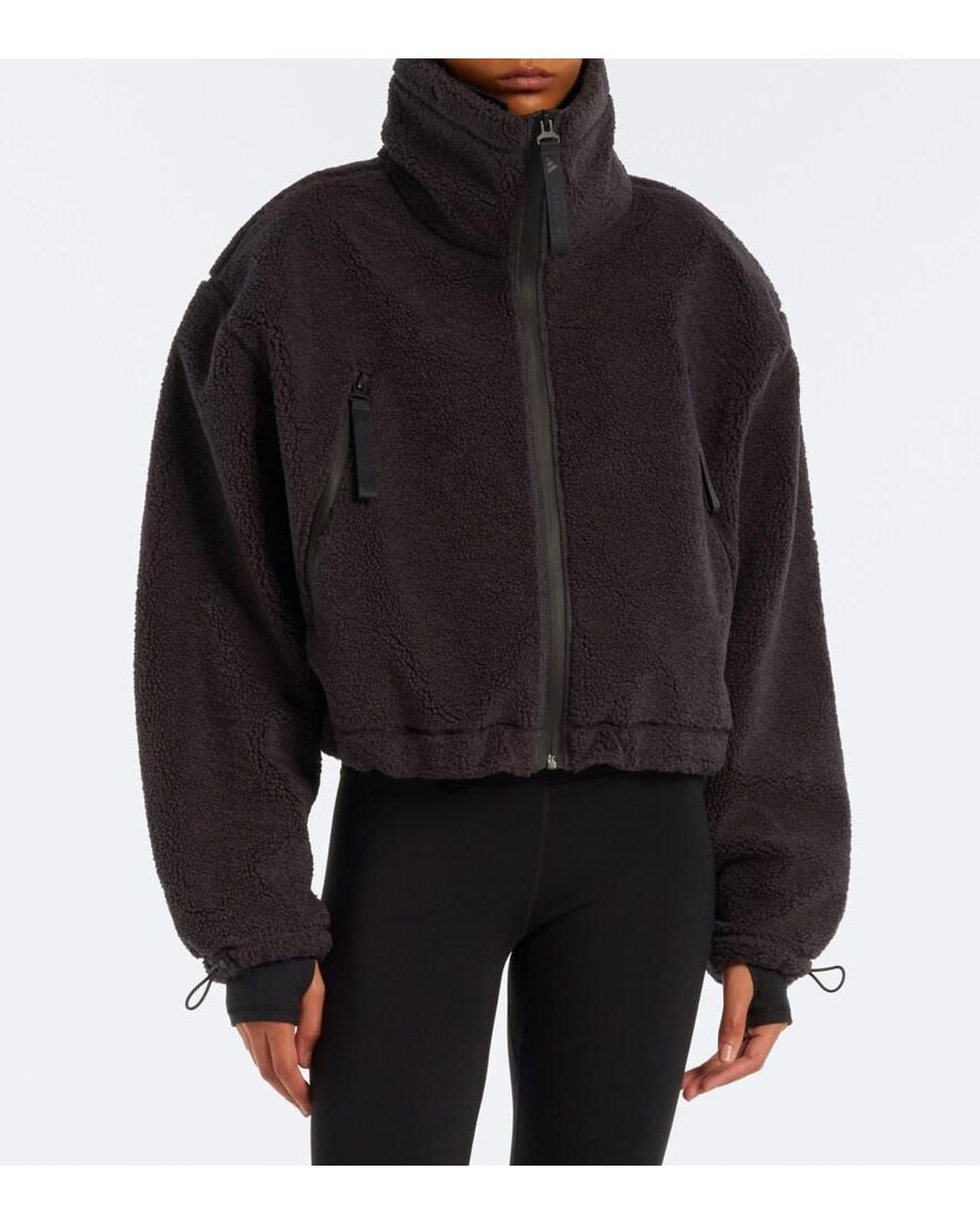 Adidas By Stella McCartney Black Teddy Jacket