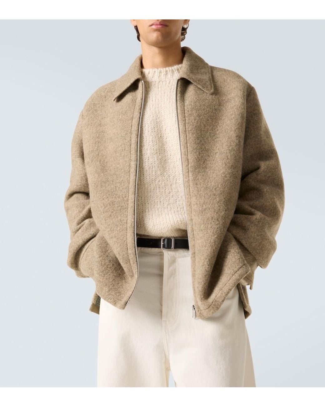Jil Sander Natural Wool-Blend Blouson for men