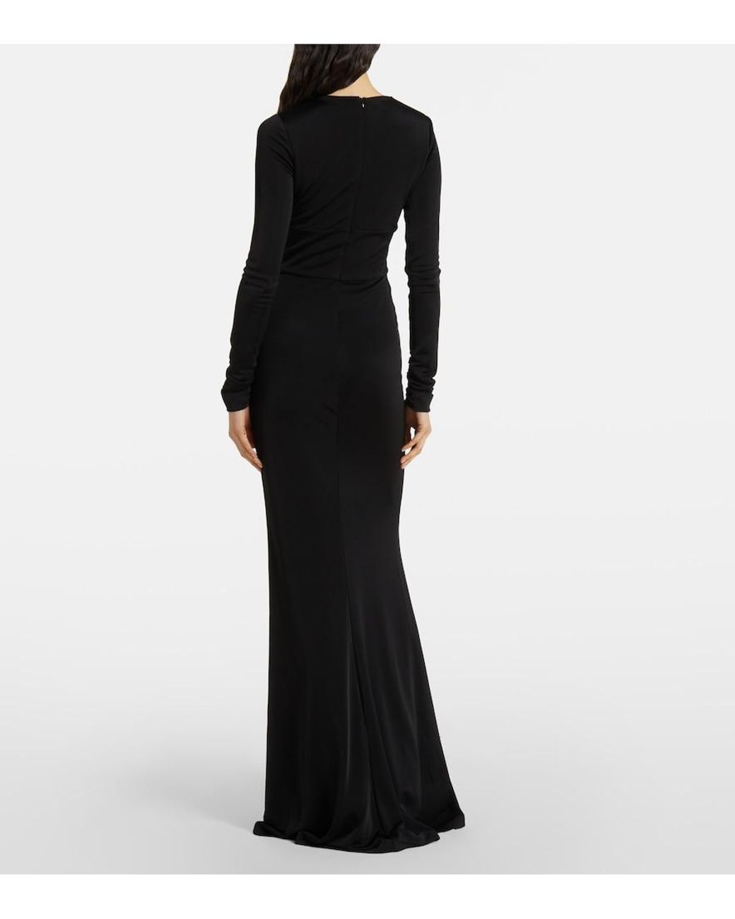 Rebecca Vallance Black Domenica Cutout Gown